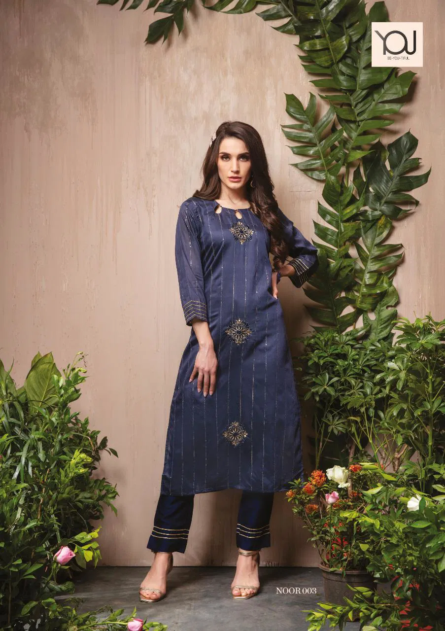 Wanna Noor latest Fancy Designer Festive Wear Kurti With Bottom Collection